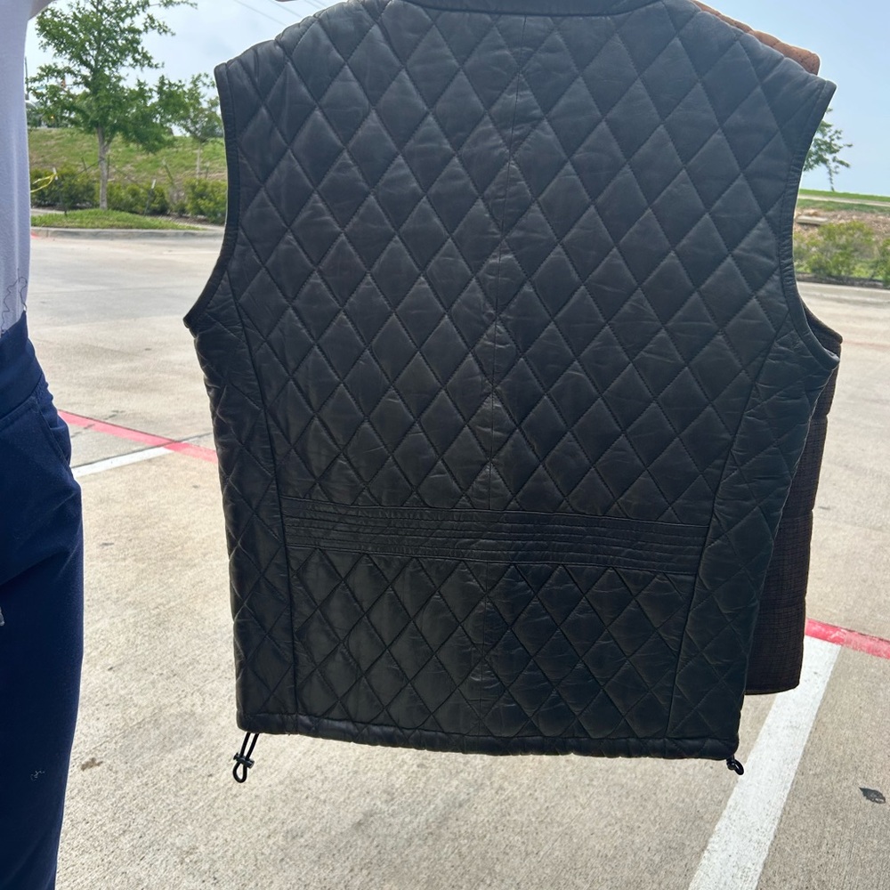 Quilted Black Vest